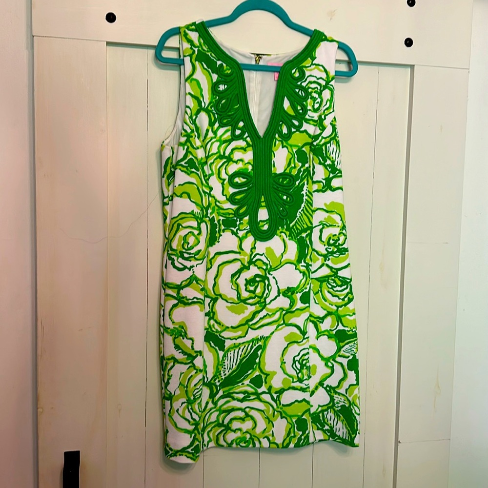 Lilly Pulitzer green and white knit dress, XL